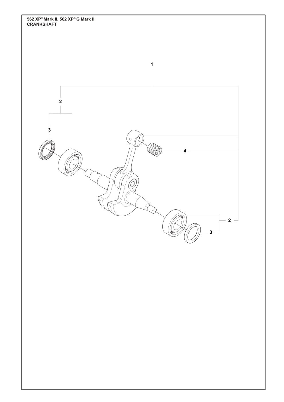 Kit albero motore grande Sms 562Mk 5368995-02
