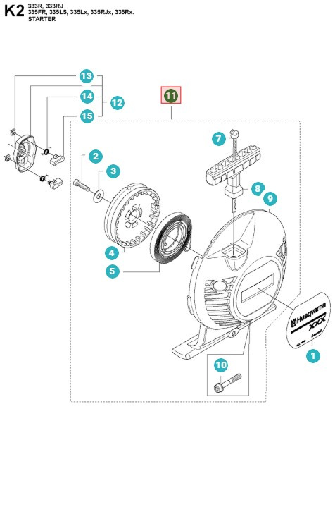 Avviamento Husqvarna 335FR, 335RX, 535RXT, 535LK