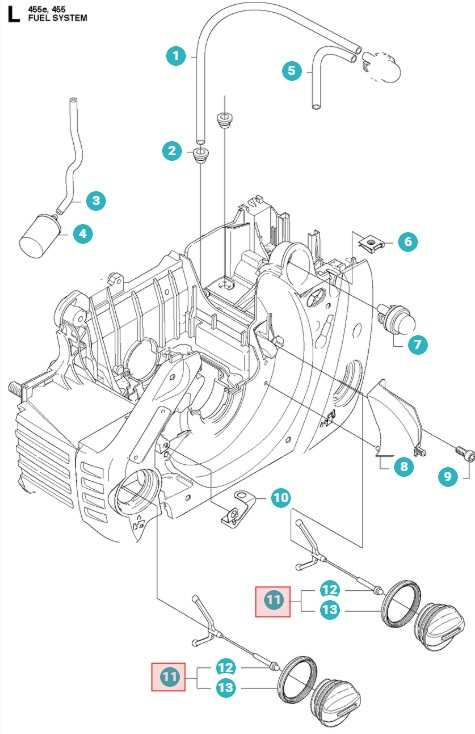 Tappo Serbatoio 455 Rancher, 460 Rancher, 575XP