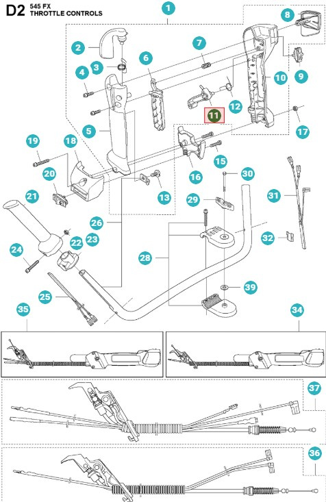 Leva dell'acceleratore 5372635-01