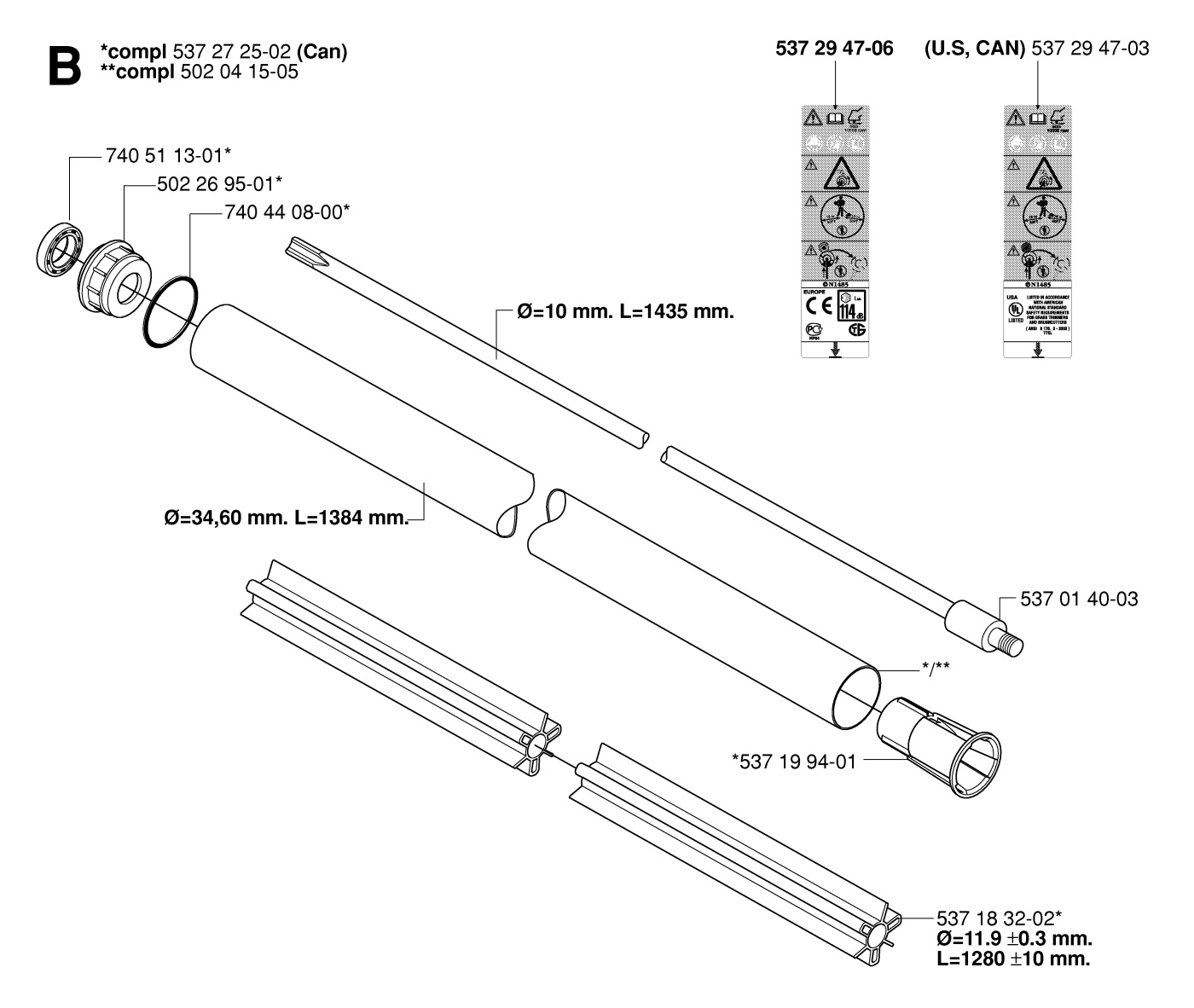 Tubo Di Sartiame 5372725-02