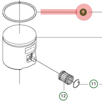 Anello Del Pistone 5374015-01
