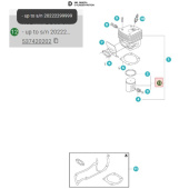 Pistone 55mm Husqvarna 390XP Pistone 55mm Husqvarna 390XP