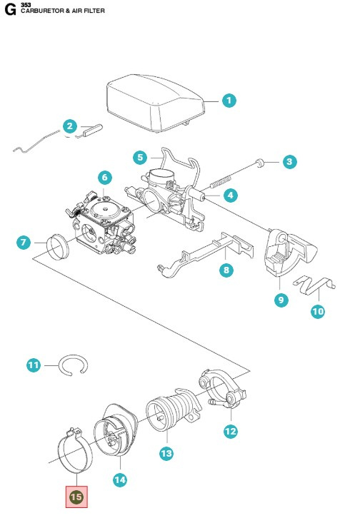 Morsetto, Aspirazione 5374388-01