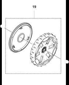 Ruota Automower Nera