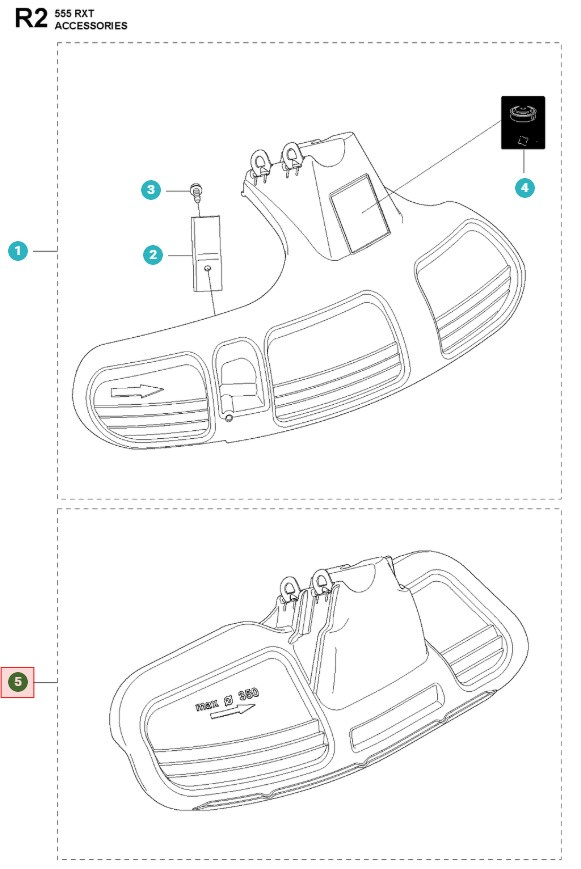 Protezione lama Grass 355FX, 355RX, 555FX, 555RXT
