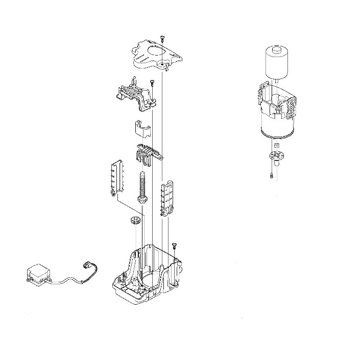 Motore di taglio kpl 405X, 415X, 305E, 310E Nera, 405XE, 410XE Nera