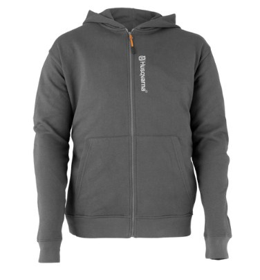 Husqvarna Hoodie Nero/Grigio scuro, M