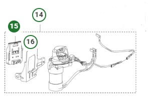Supporto batteria Husqvarna HS166AE
