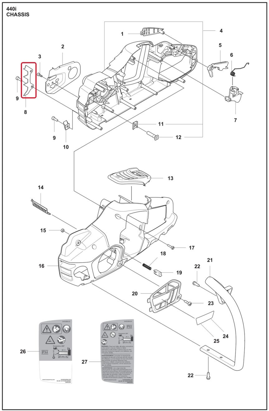 Supporto per corteccia 440i