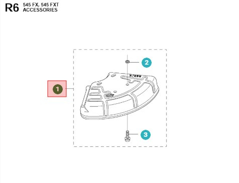 Protezione lama 343FR, 355FX, 355RX, 545FR, 535FX, 545RX, 555FX
