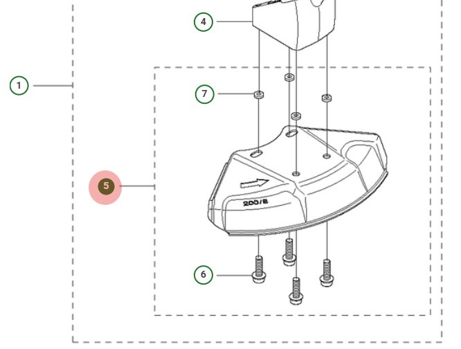 Gruppo protezione lama Torx 5745326-02