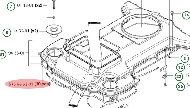 Striscia Di Tenuta Telaio 10 Pz 5759862-02
