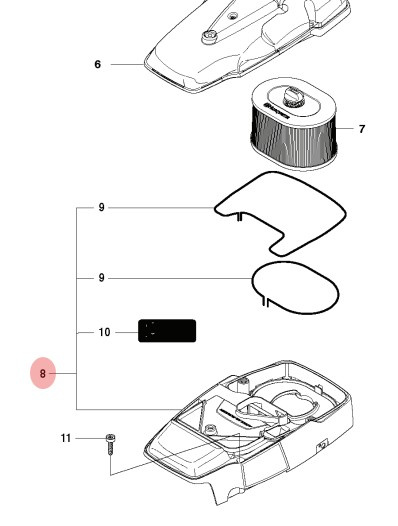 Coperchio Cilindro Kpl K1260 5765532-01