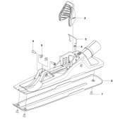 Piastra di fissaggio, riduttore di polvere Piastra di fissaggio, riduttore di polvere