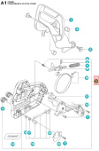 Coperchio frizione Jonsered CS2252, CS2253, CS2258, CS2260 Coperchio frizione Jonsered CS2252, CS2253, CS2258, CS2260