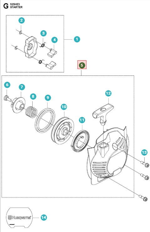 Avviatore 525RX, 525LK, 525LX, 525HE3, 525HE4