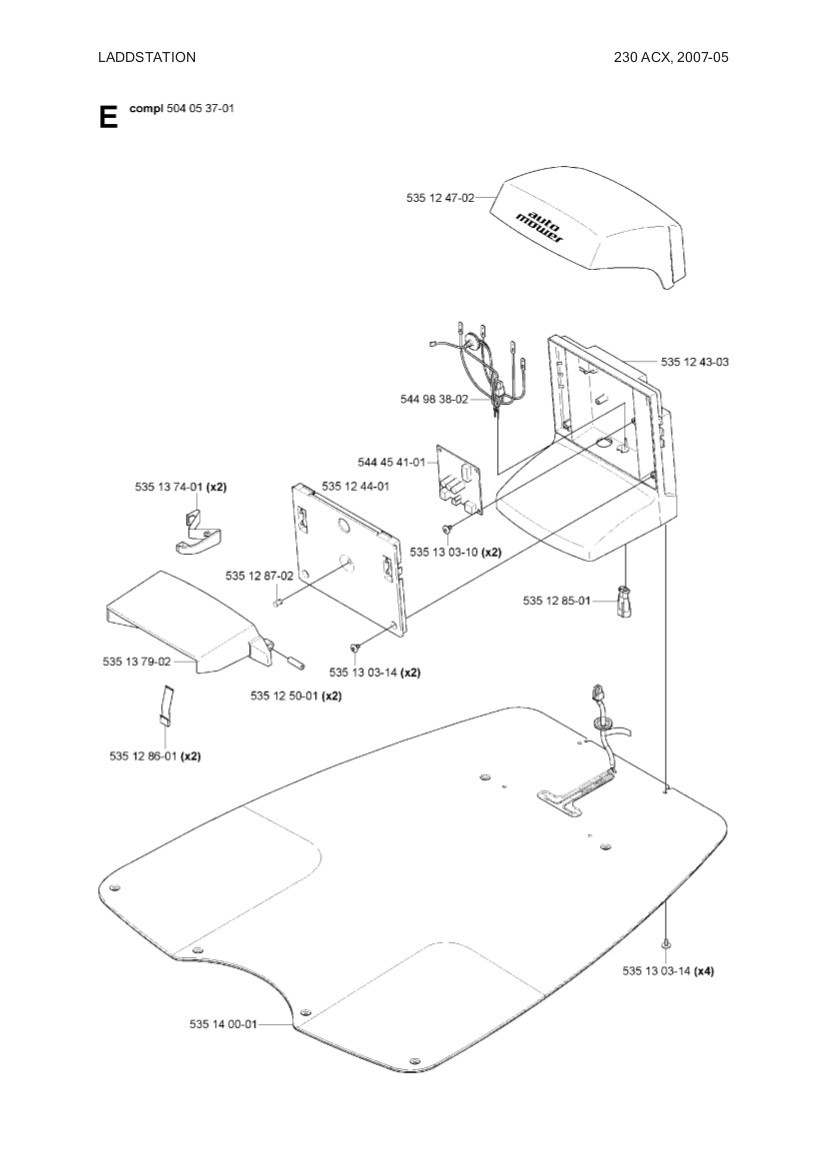 TELAIO Stazione di ricarica