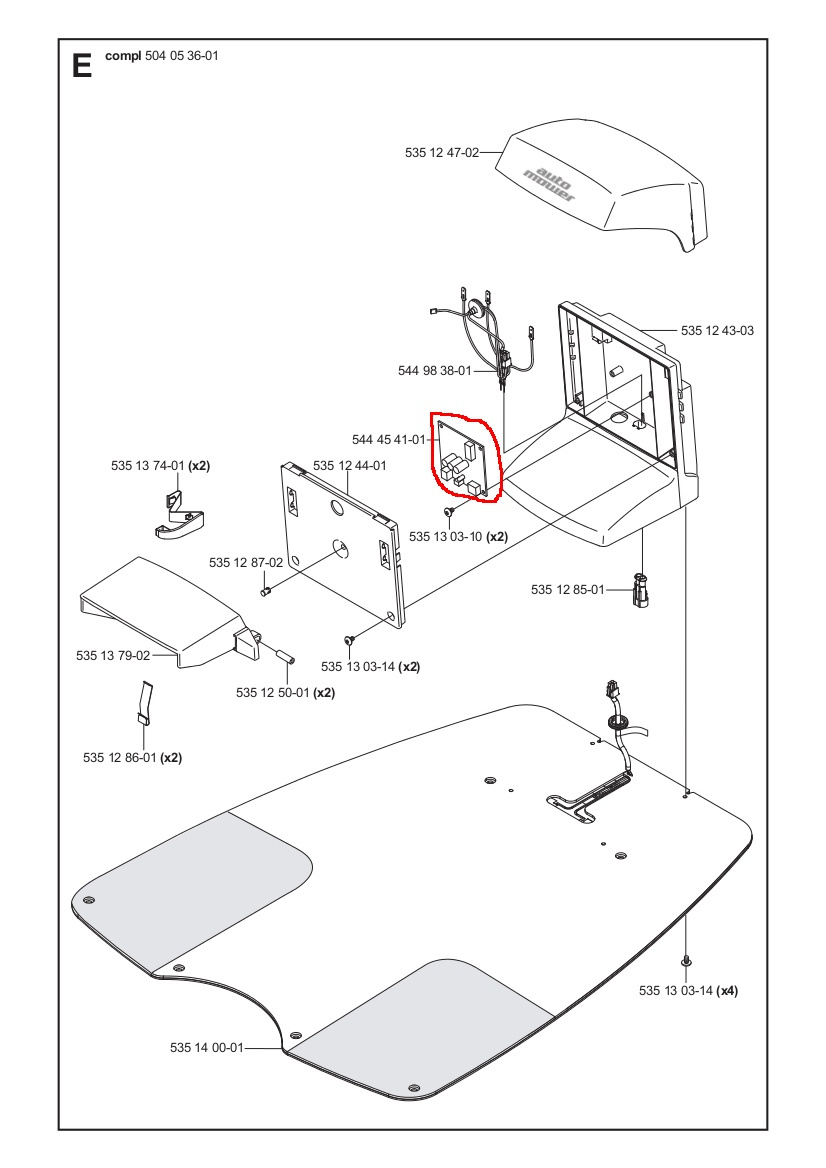 CIRCUITO STAMPATO Stazione di ricarica G2, 220AC, 230ACX old