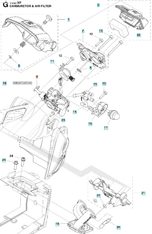 Carburatore Husqvarna T540XP