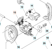 Carburatore 345FR, 545FR, 545FX, 545RX Carburatore 345FR, 545FR, 545FX, 545RX