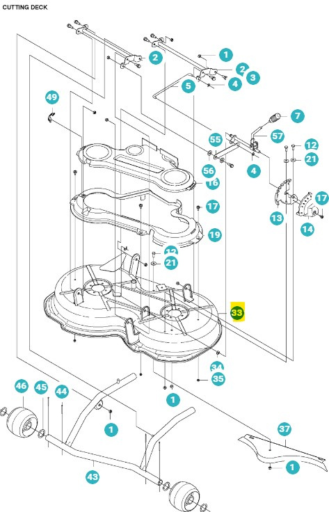 Unità di taglio Rider 112C, 111B, FR2312