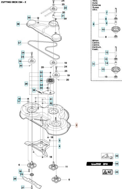 Deck Shell Combi 94 Grigio