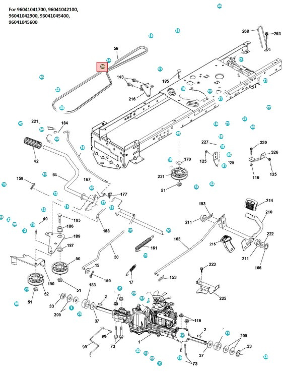 Cinghia Husqvarna TS138