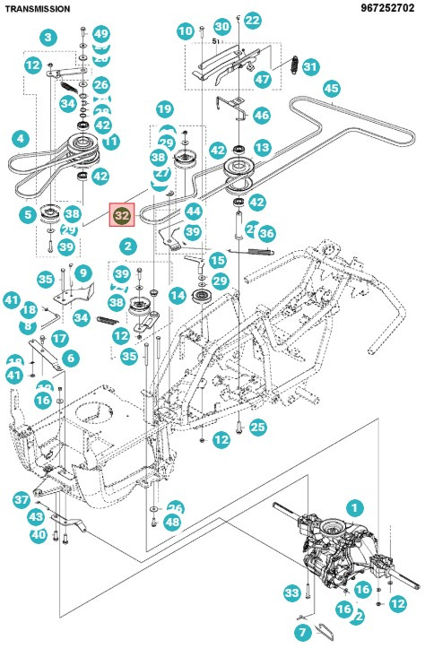 Cinghia Rider 115B, 115C, 120C, FR2315MA
