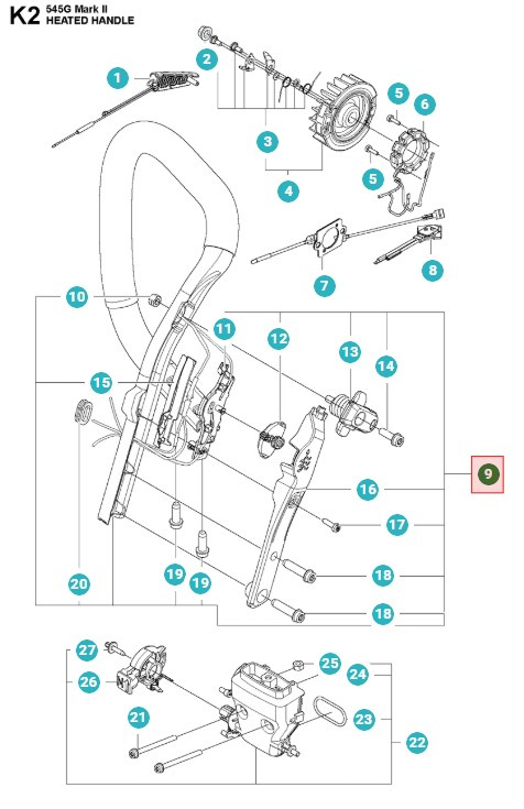 Kit Maniglia Anteriore Riscaldamento 5820149-02
