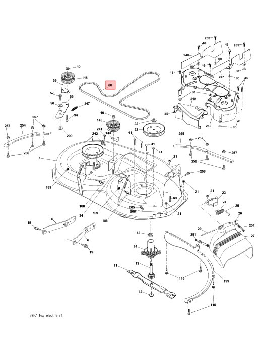 Cinghia Husqvarna LT131, LT154, LT2113