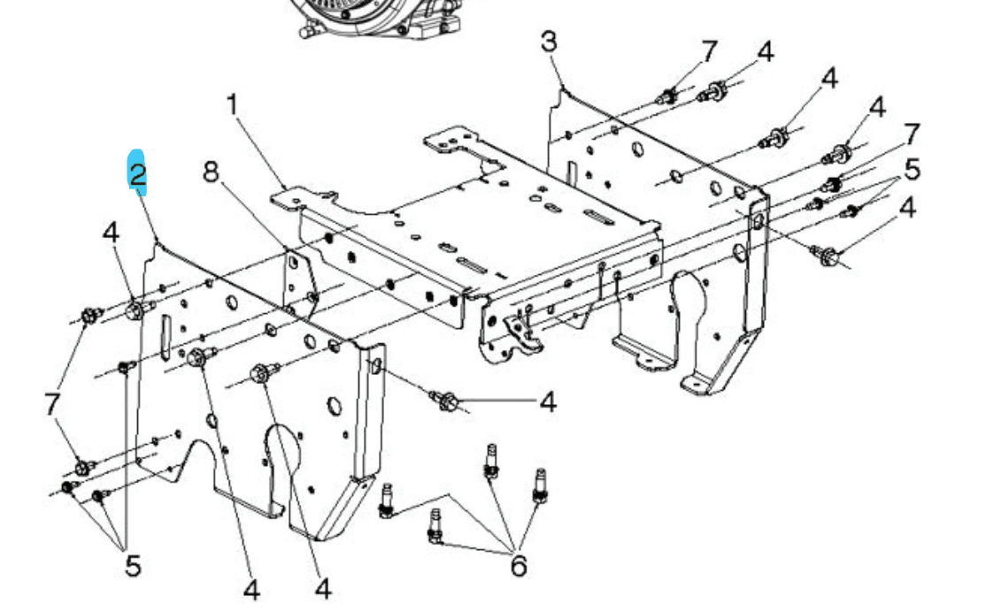 Lato Telaio Sx - Ms668 - Aranc 5838084-03