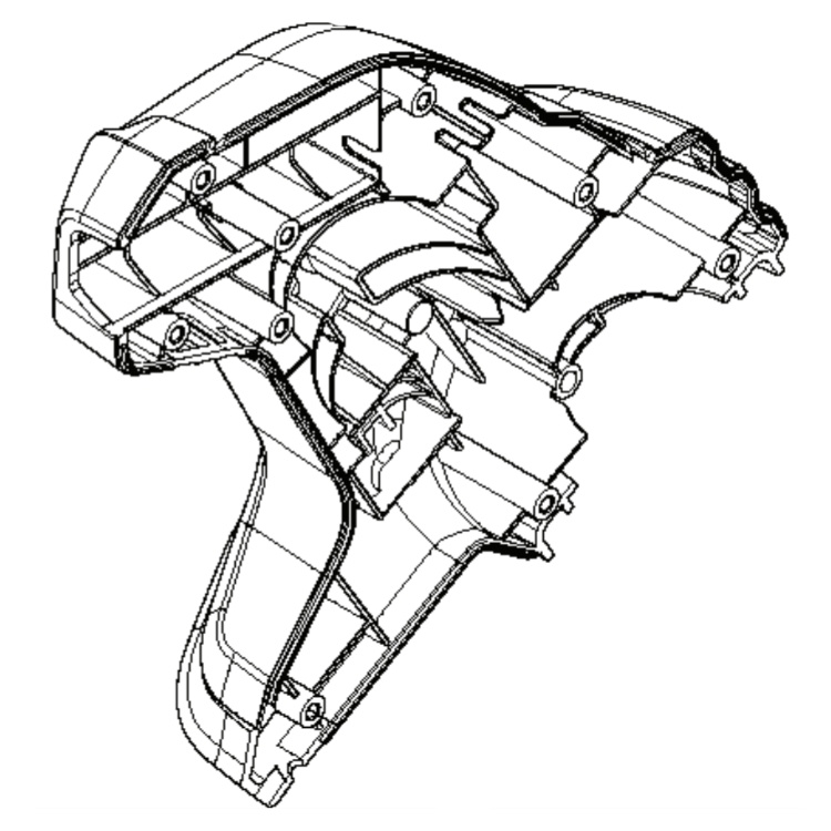 Copertura motore sinistra