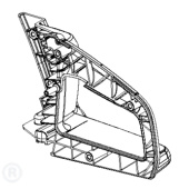 Manico Posteriore Nero 5854356-01 Manico Posteriore Nero 5854356-01