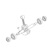 Kit albero motore con cuscinetti Kit albero motore con cuscinetti