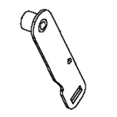 Braccio di trascinamento tenditore in zinco nero Pla 5892905-02 Braccio di trascinamento tenditore in zinco nero Pla 5892905-02