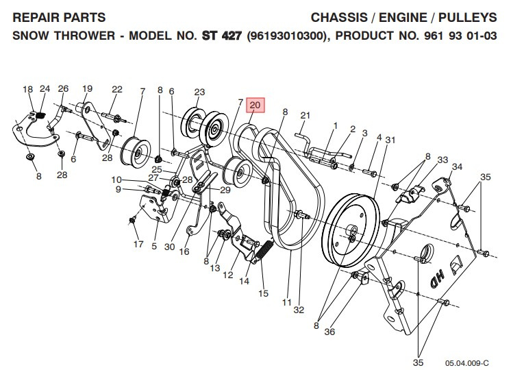 Trasmissione A Cinghia 4L 5892906-01