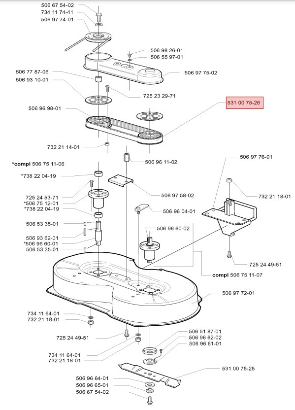 Cinghia Rider 11 Bio, 13 Bio, 16, Pro 15, Pro 18, 15V2