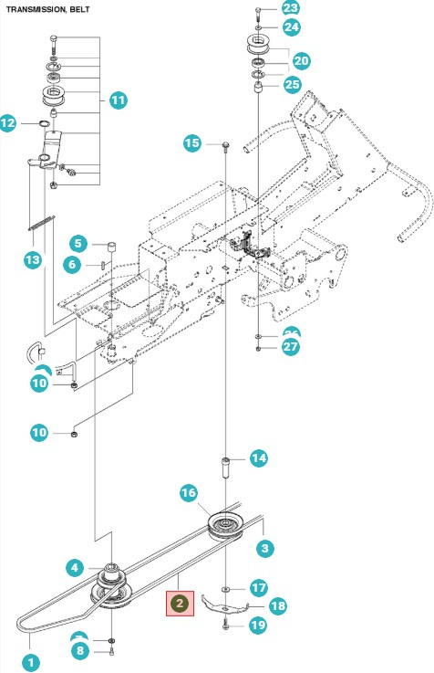 Cinghia R422TS AWD, PROFLEX 21 AWD