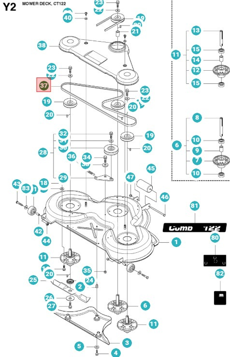 Cinghia Rider Proflex 21, P524, 422Ts, M105-97F