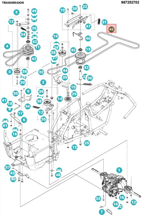 Cinghia Rider 115C, 115B, FR2315MA