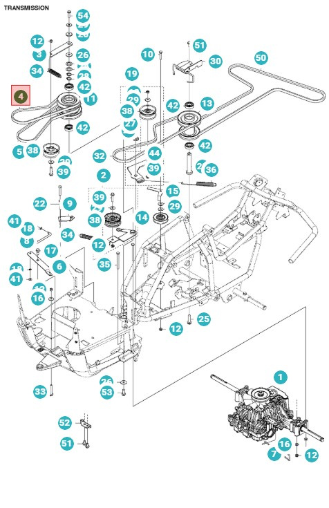 Cinghia Rider 112C, Jonsered FR2312MA