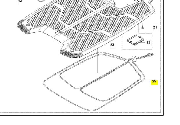 Piastra di ricarica dell'antenna Automower 310, 315, 315X