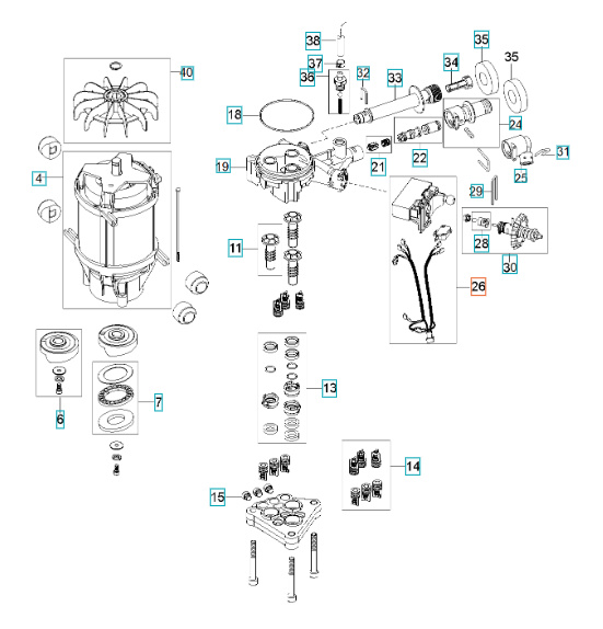 Sistema Scatola Microinterruttori Sp 5926176-60