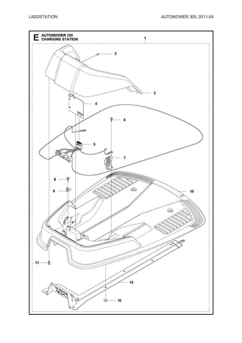 CIRCUITO STAMPATO Stazione di ricarica 105, 305, 308