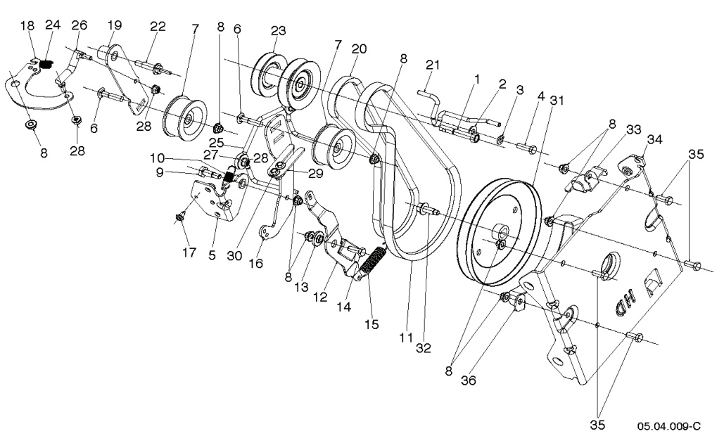 Braccio tenditore guida in zinco nero 5929178-02
