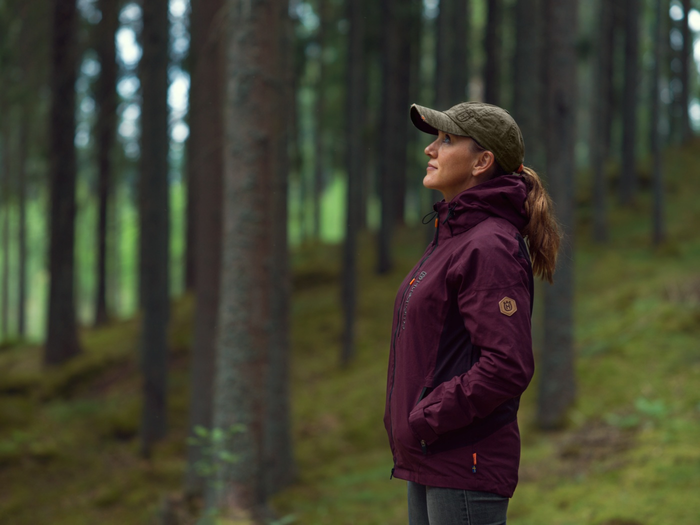 Husqvarna Xplorer Shell jacket women grape purple, XS