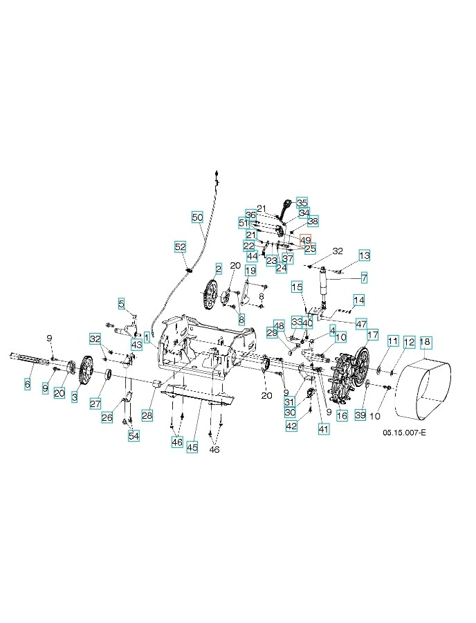Leva altezza benna staffa Bu