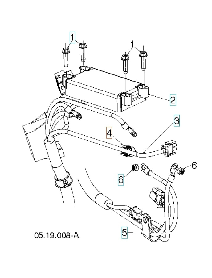 Tubo contorto a clip, 1/4 nero