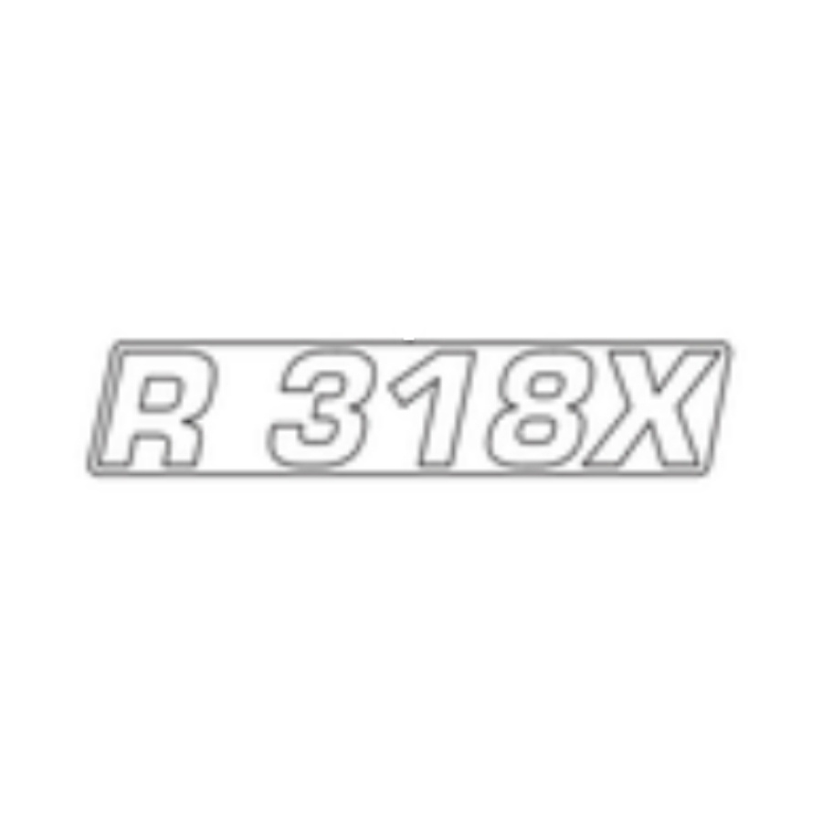 Decalcomania per cofano motore r 318x